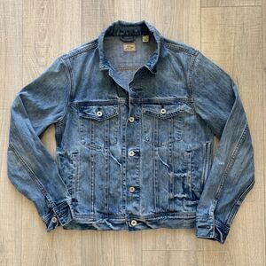 J Crew Denim Jacket Kaihara Japanese Fabric H7959 Blue Mens Sz S